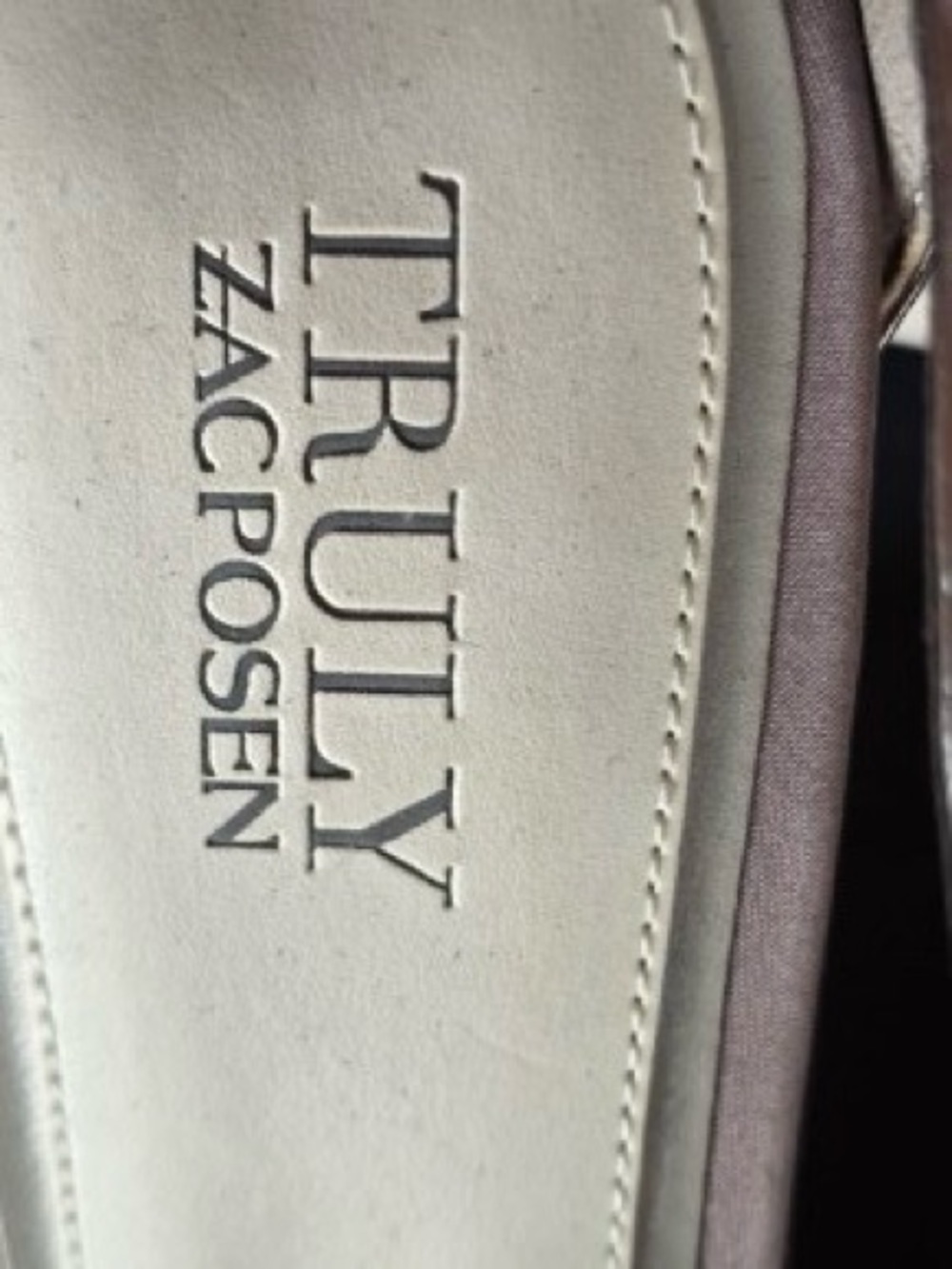 Zac Posen Dusty Mauve Satin Crisscross Ankle-Strap Pumps - Picture 4 of 5